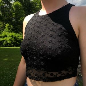 Forever 21 black lace tank